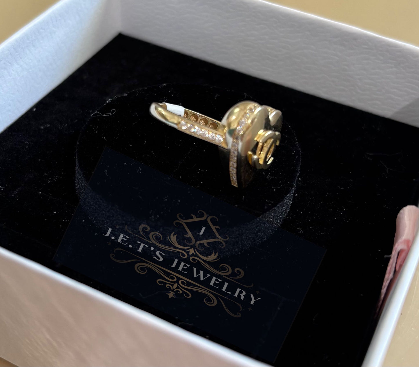 J.E.T's Jewelry Ring Gold Heart