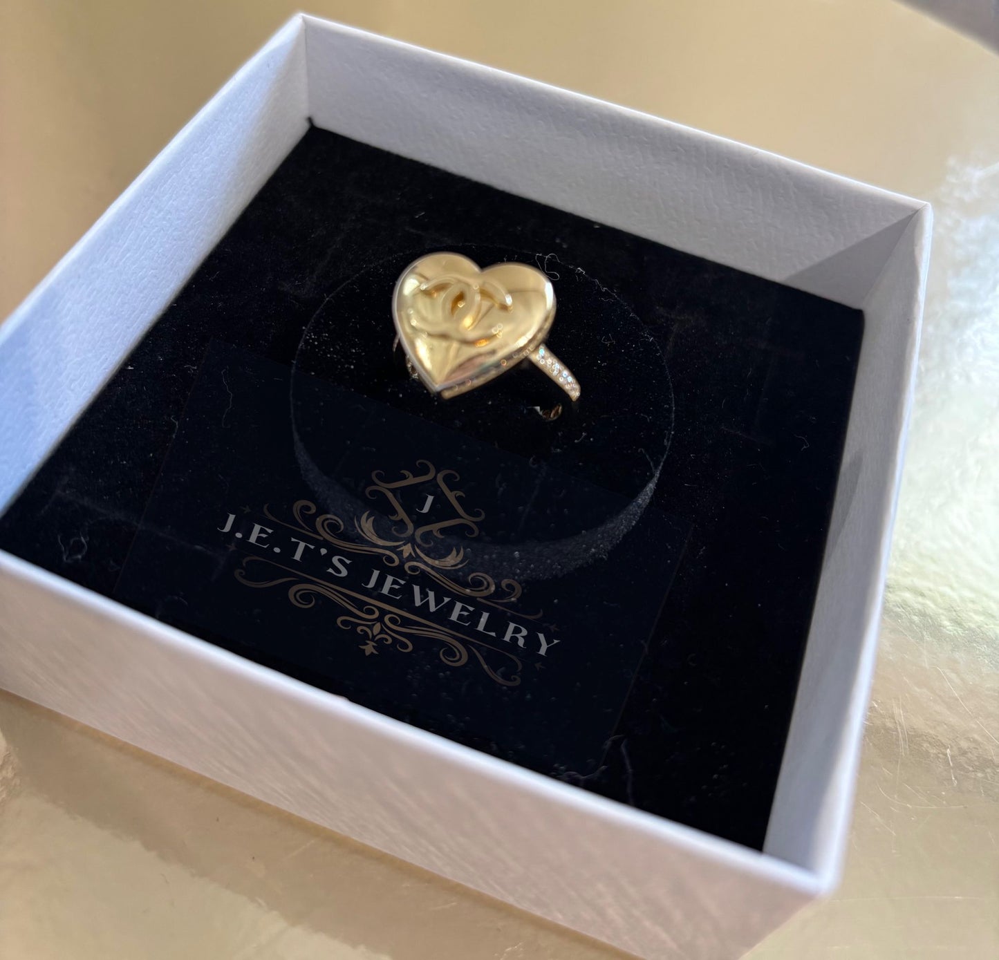 J.E.T's Jewelry Ring Gold Heart